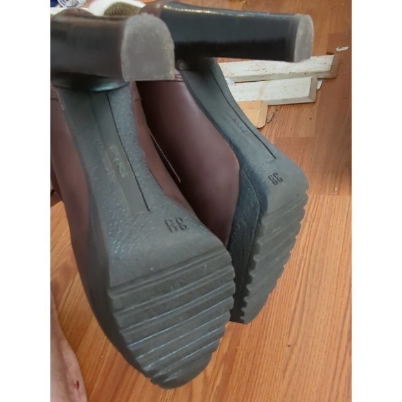 Manas Women’s Warm-Lined Short-Shaft Boots in Brown - Size 7 US 38 Heel - Picture 5 of 7